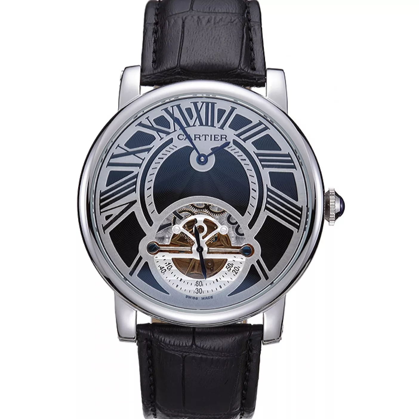 Cartier Rotonde Flying Tourbillon Black Dial 621941 0122