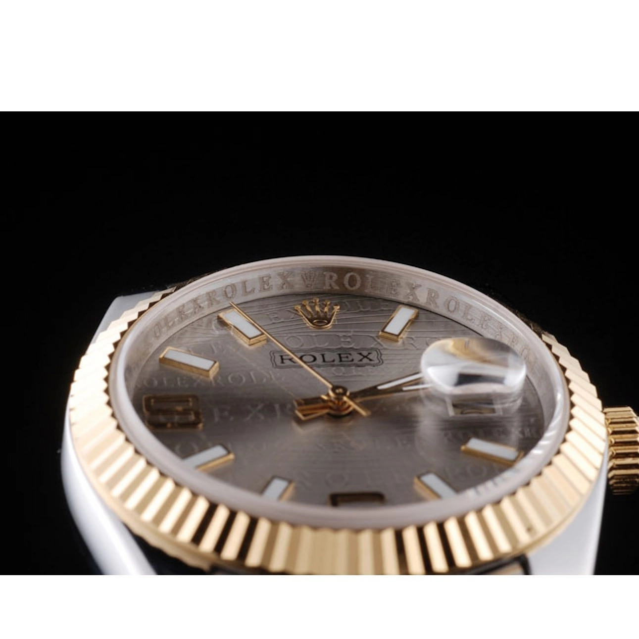 Good copy rolex watches Dial Stainless Silver Rolex Plated 18k 98085 Gold Tone DateJust Two Steel 0212