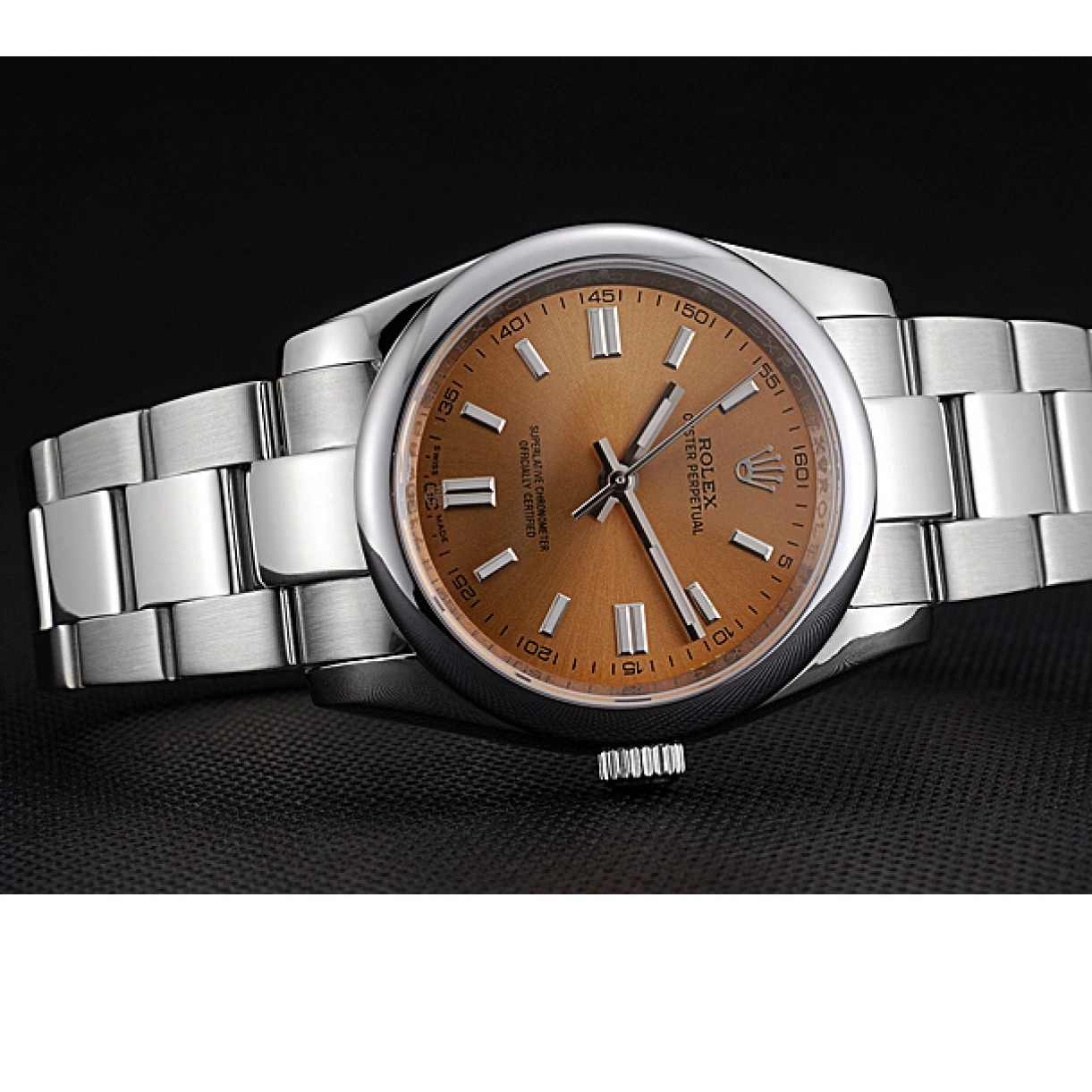 AAA replica watch Champagne Case Bracelet 622639 Steel DateJust Stainless Dial Rolex Stainless Perpetual Steel Oyster 0210