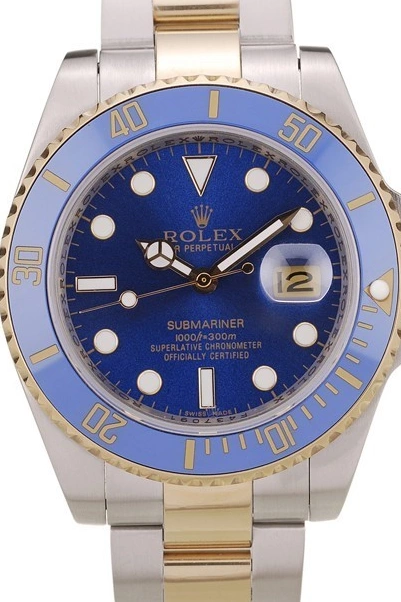 Rolex aaa copy Bezel 98230 Blue Dial Submariner Blue Rolex 0225