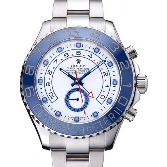 Good copy rolex watches Master Rolex Bezel Steel Stainless Dial Blue White Yacht 622269 II Bracelet 0212