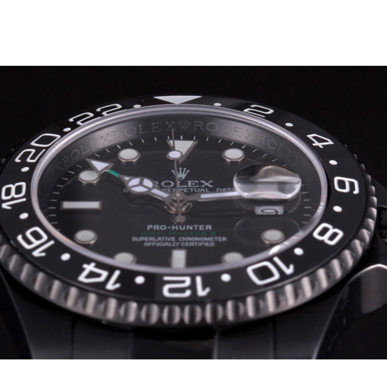 AAA replica watch Rolex II GMT Pro-Hunter Edition Master PVD Full 0216