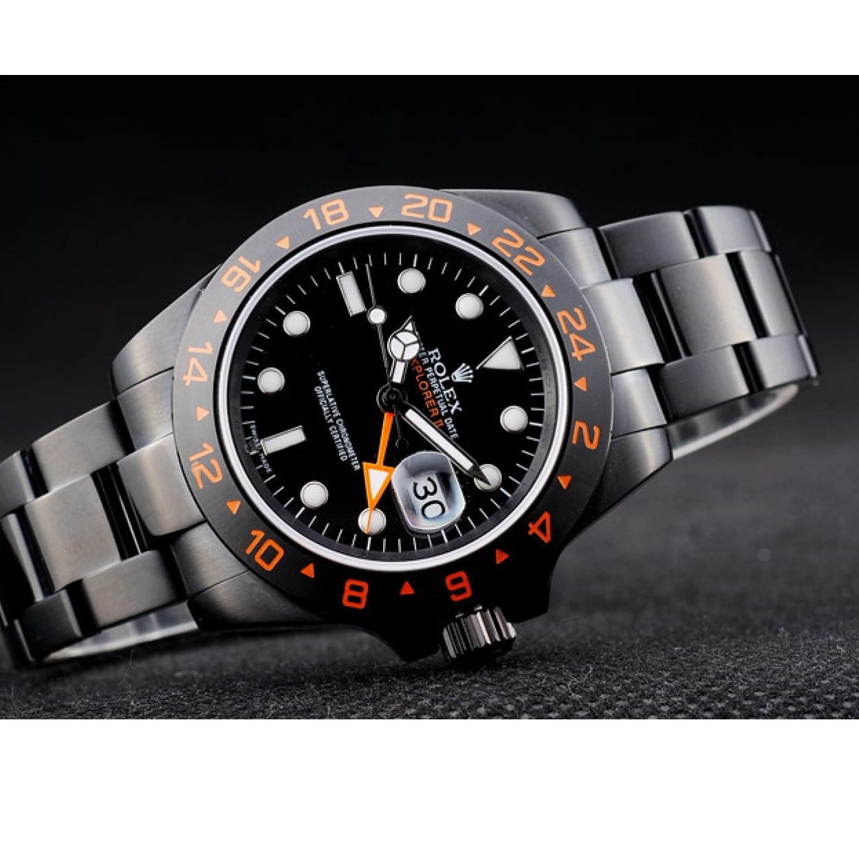 AAA replica watch Black Rolex Black Watch Ceramic Explorer Dial Bezel 0220