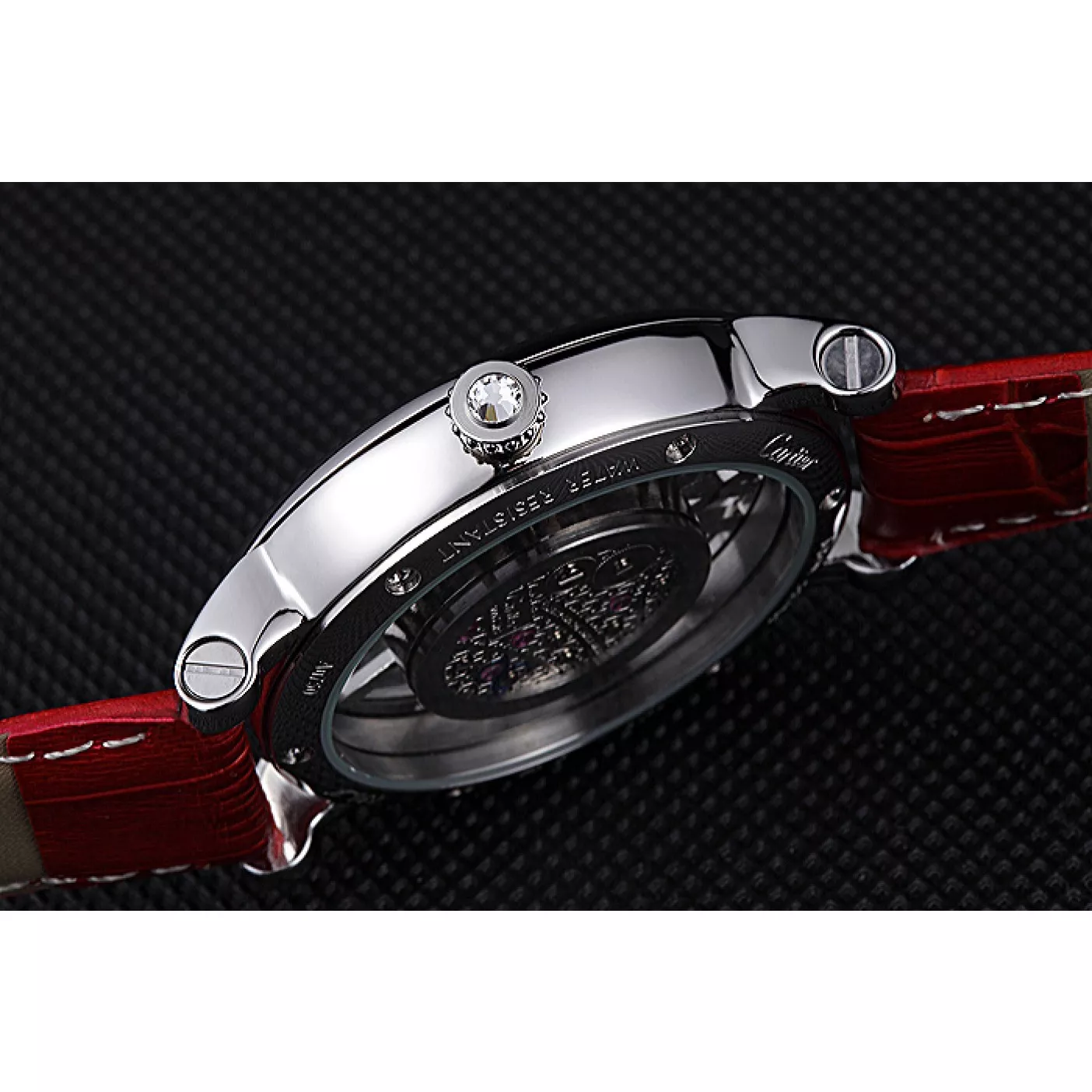 AAA replica watch Cartier Rotonde Skeleton Flying Tourbillon Red 621967 0204