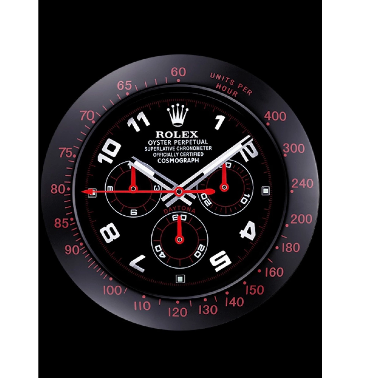 AAA replica watch Black-Red Clock 621908 Daytona Rolex Cosmograph Wall 0213