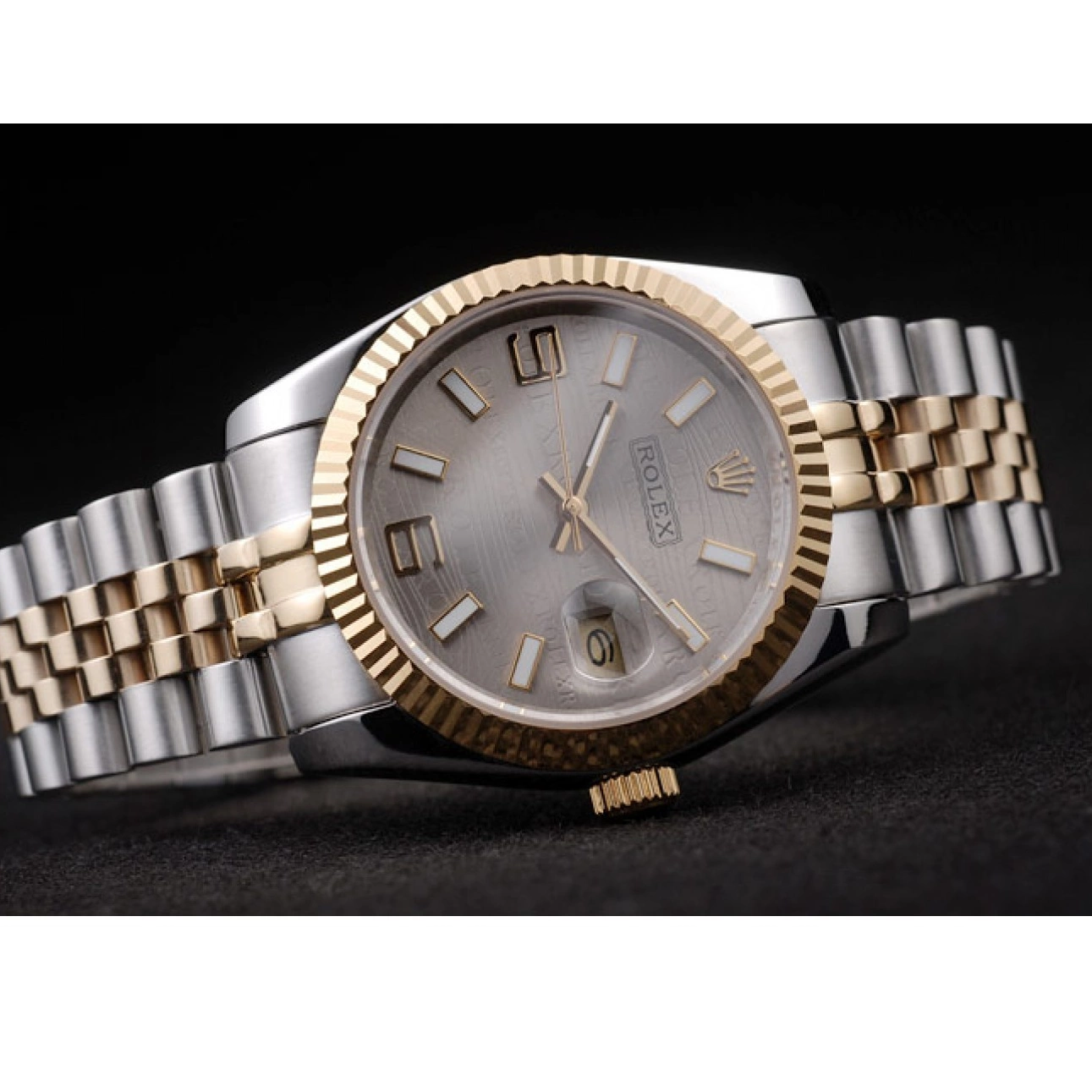 Good copy rolex watches Dial Stainless Silver Rolex Plated 18k 98085 Gold Tone DateJust Two Steel 0212