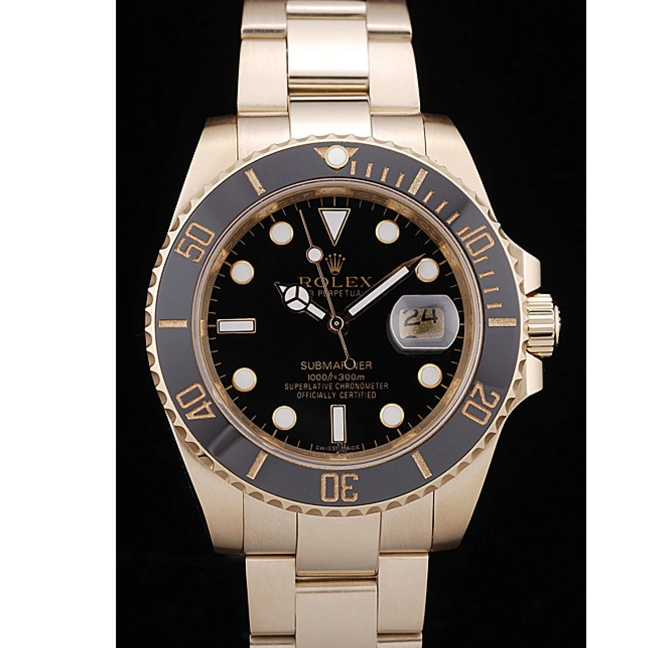 AAA replica watch Rolex Bezel Submariner Black 98231 Dial Ceramic Black 0218