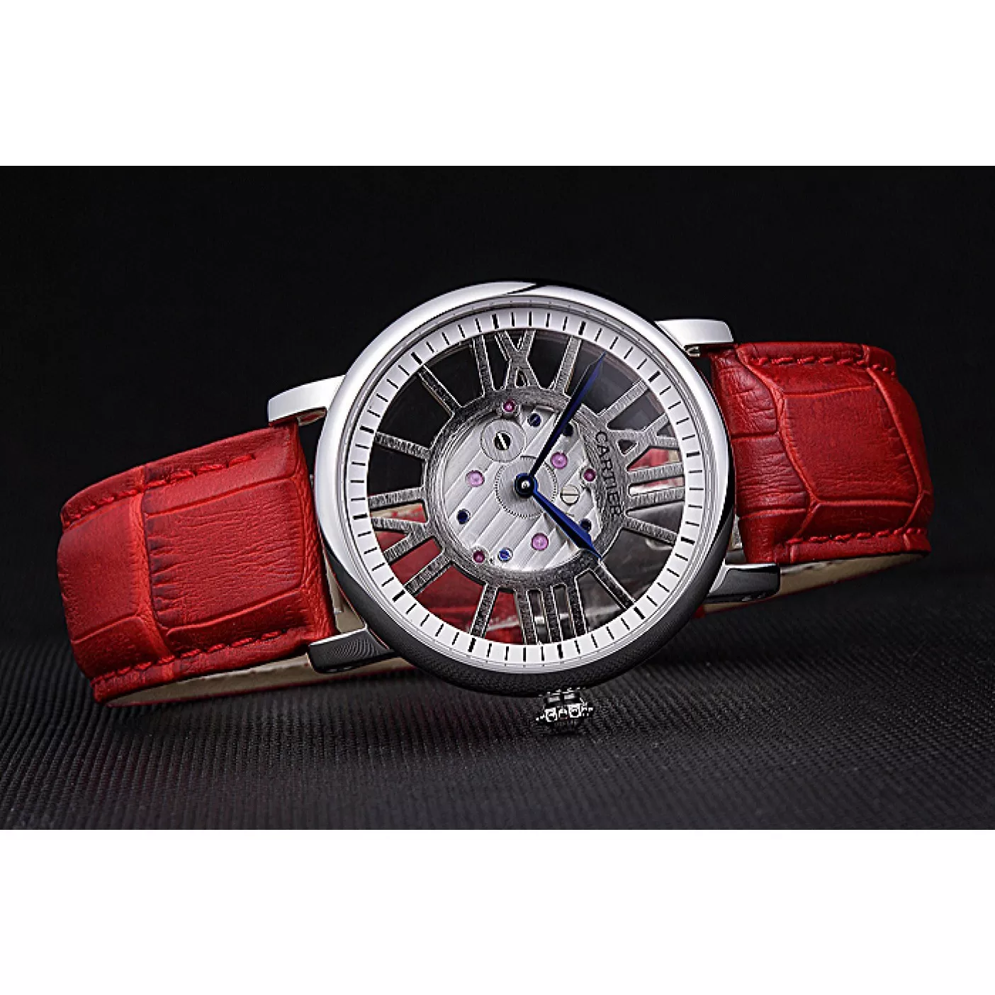 AAA replica watch Cartier Rotonde Skeleton Flying Tourbillon Red 621967 0204