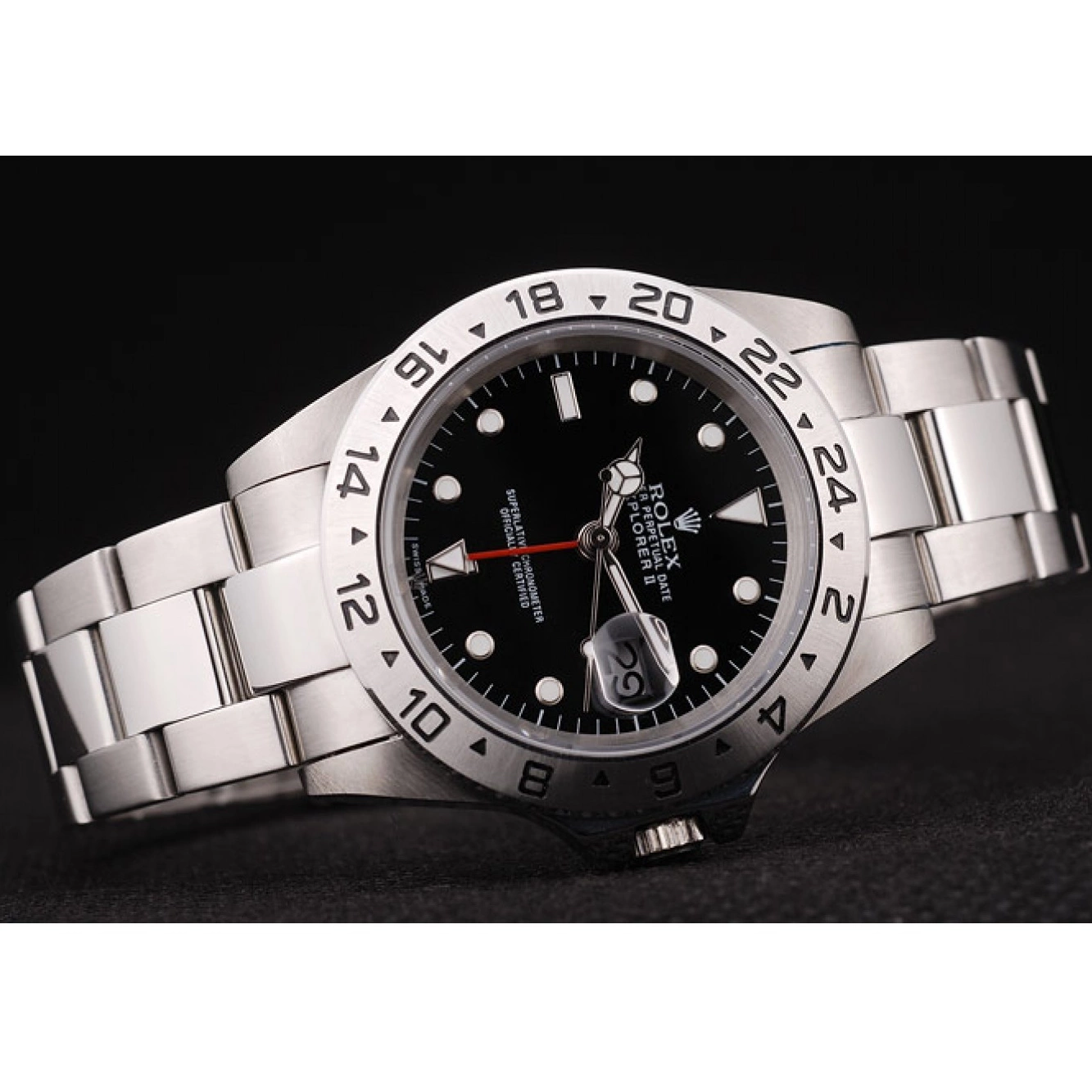 Rolex copies cheap Bezel Black Explorer Dial Rolex Stainless Steel 0222