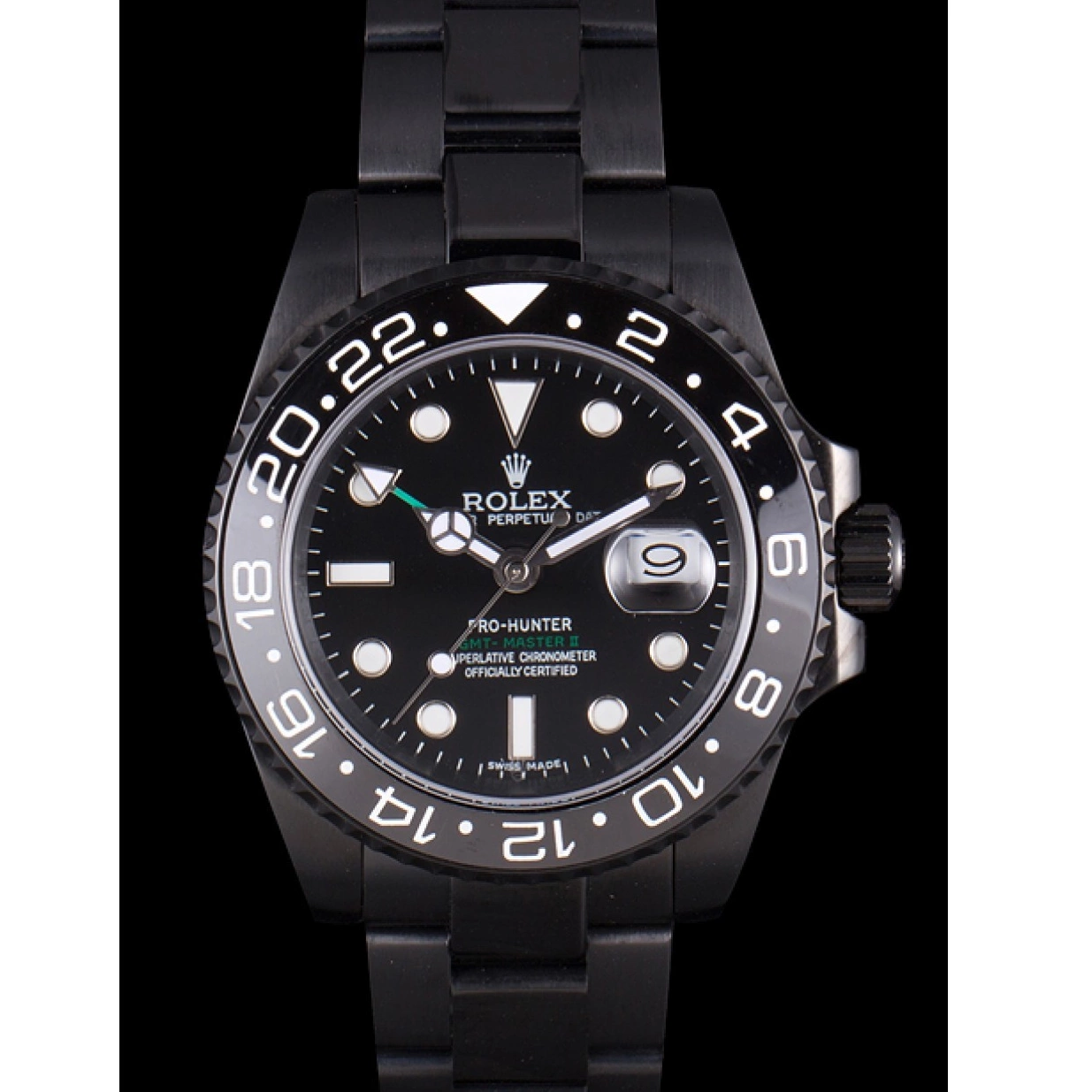 AAA replica watch Rolex II GMT Pro-Hunter Edition Master PVD Full 0216