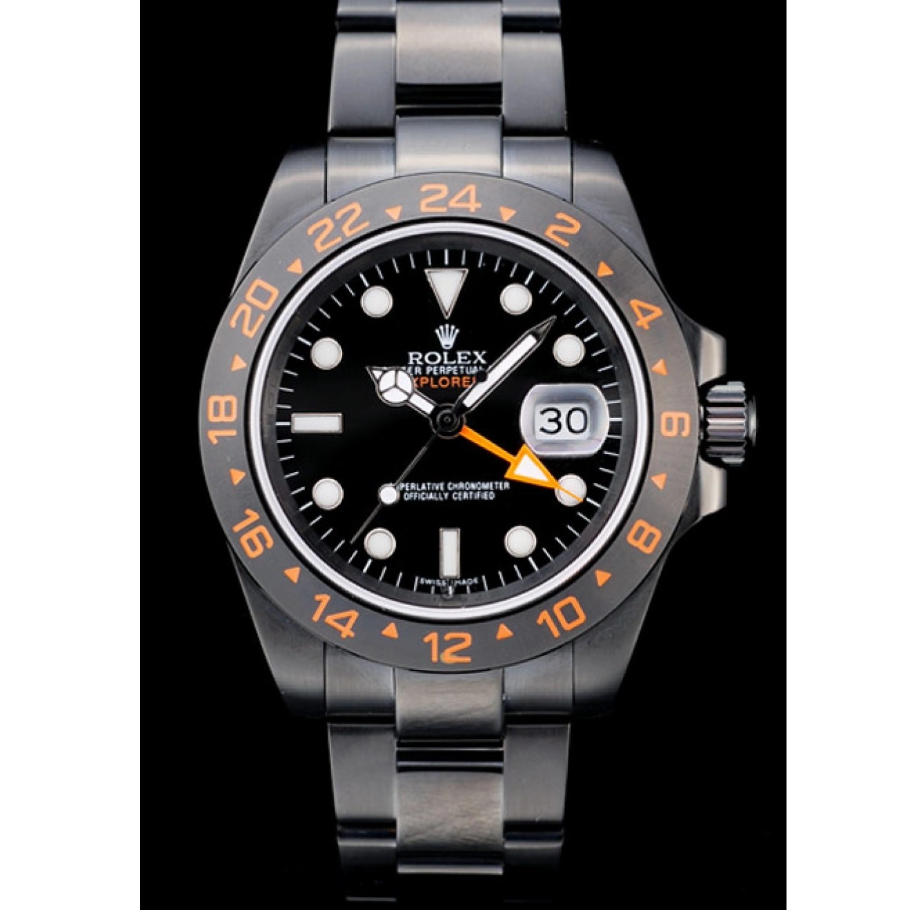 AAA replica watch Black Rolex Black Watch Ceramic Explorer Dial Bezel 0220