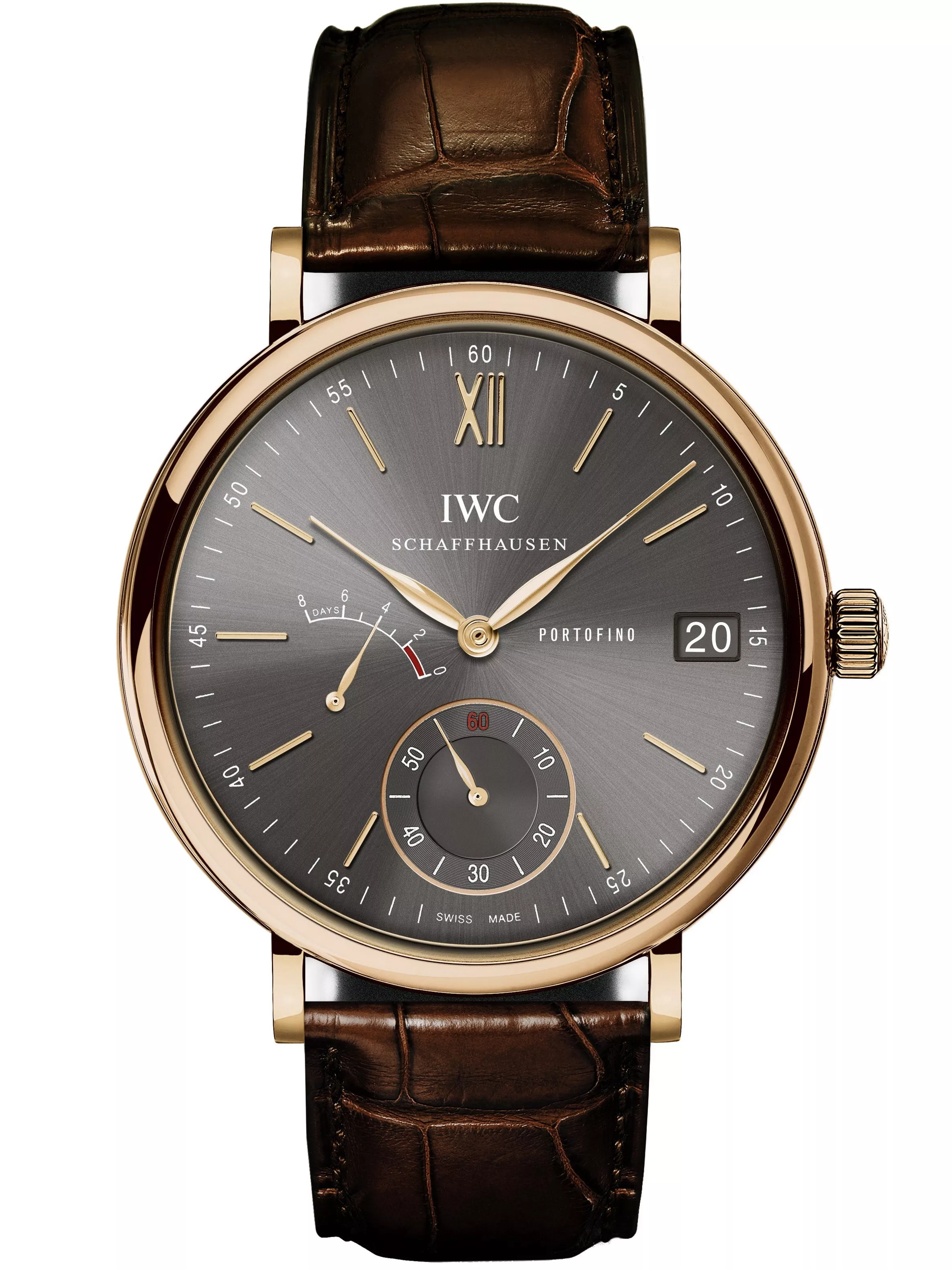 AAA replica watch AAA Replica IWC Portofino Hand Wound Eight Days 45mm Mens Watch IW510104 0203