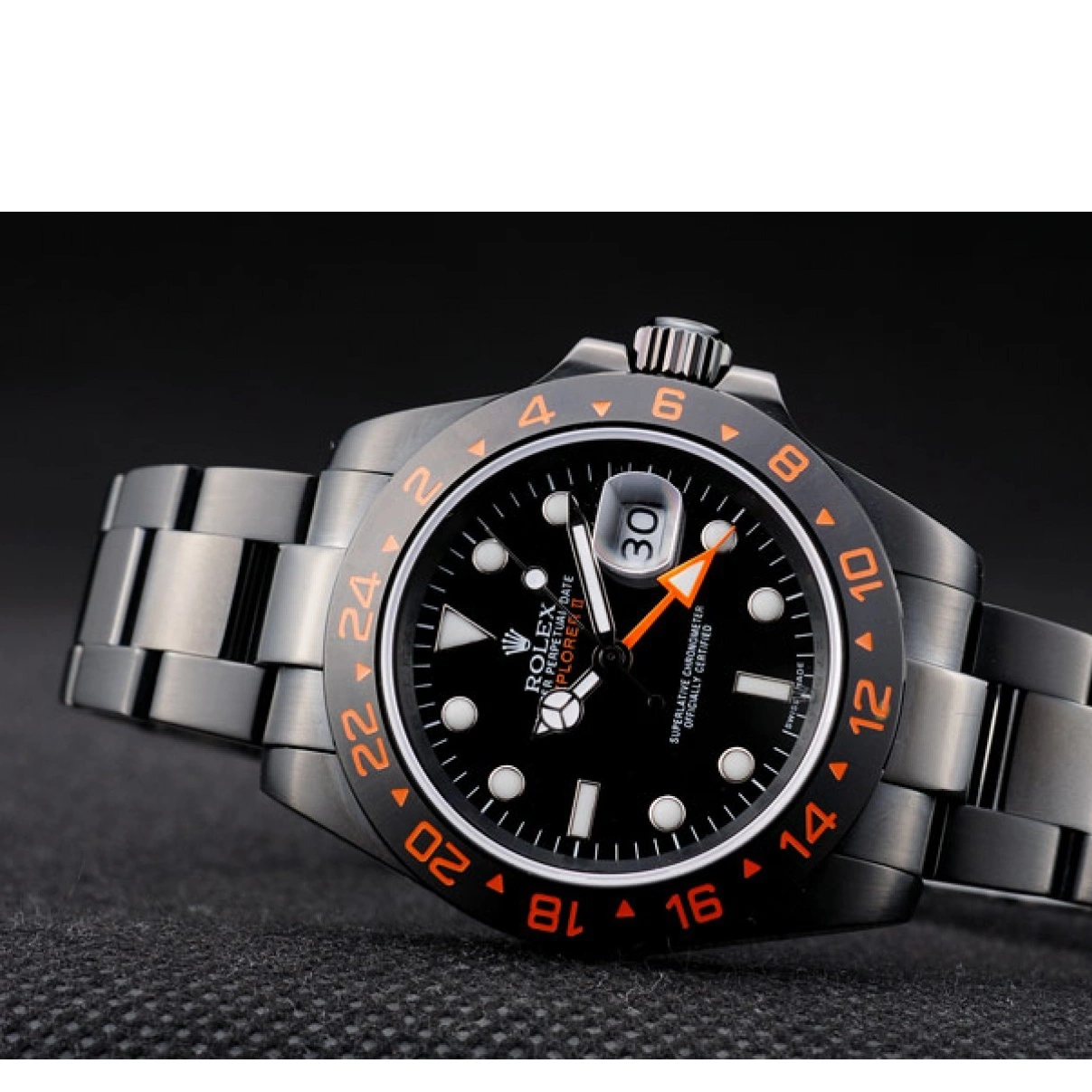 AAA replica watch Black Rolex Black Watch Ceramic Explorer Dial Bezel 0220