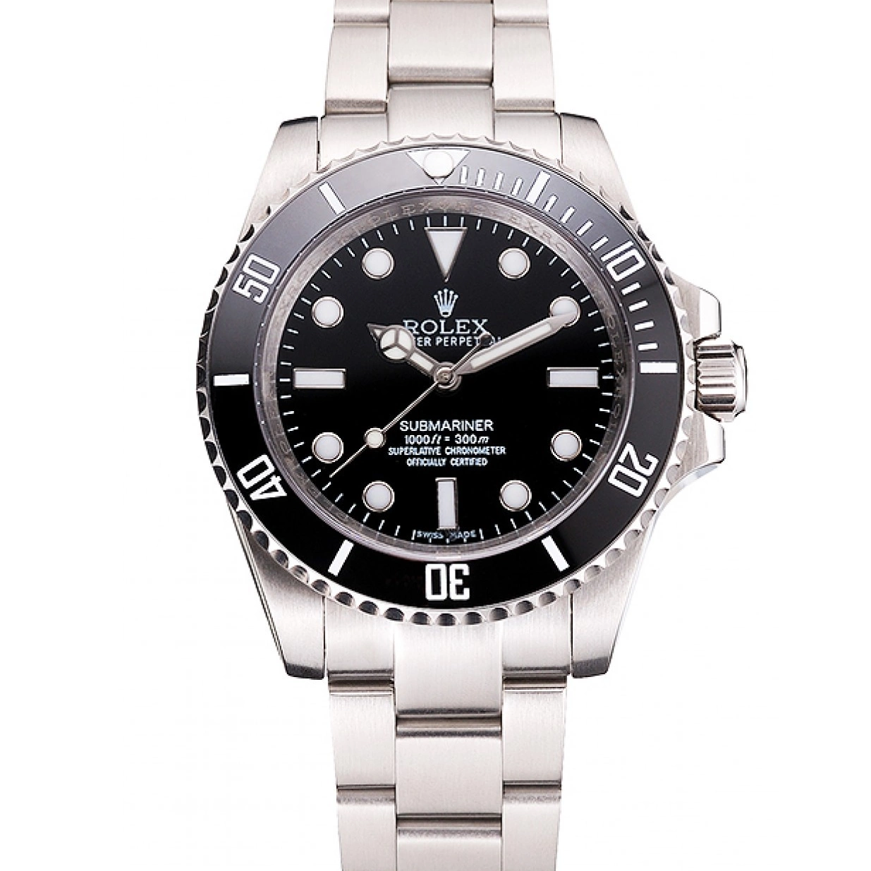 AAA replica watch Bracelet Dial And And Rolex No Submariner Bezel Case Stainless Black Steel Date Swiss 0222