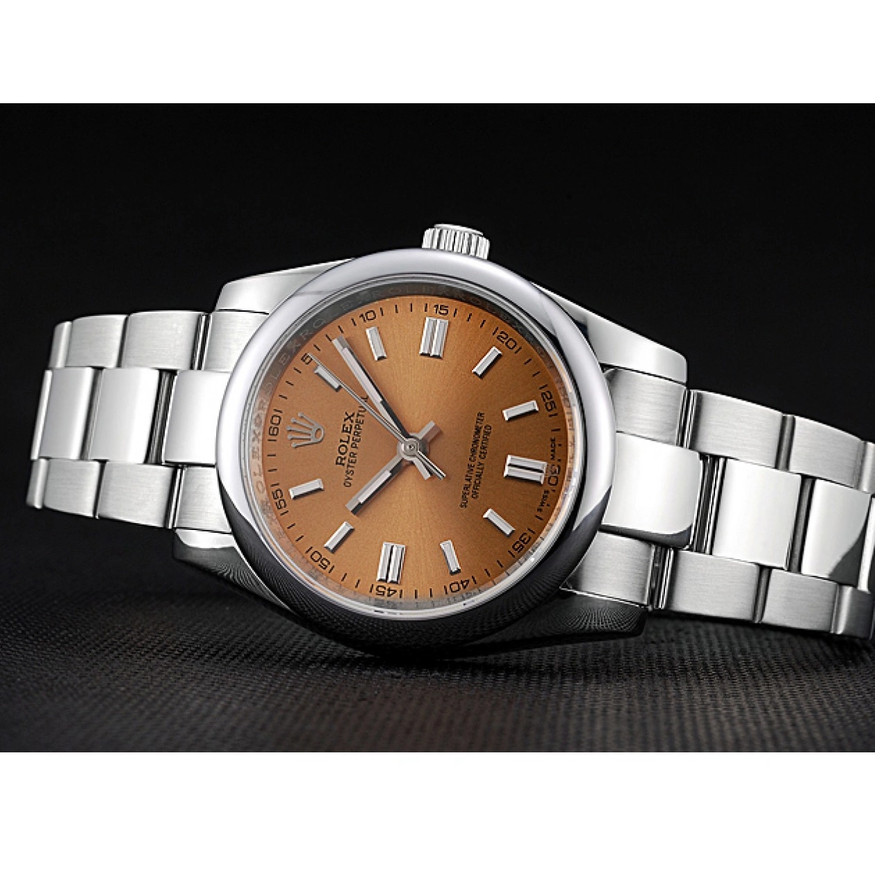 Rolex aaa copy Stainless DateJust 622639 Dial Rolex Bracelet Steel Perpetual Steel Champagne Oyster Stainless Case 0221