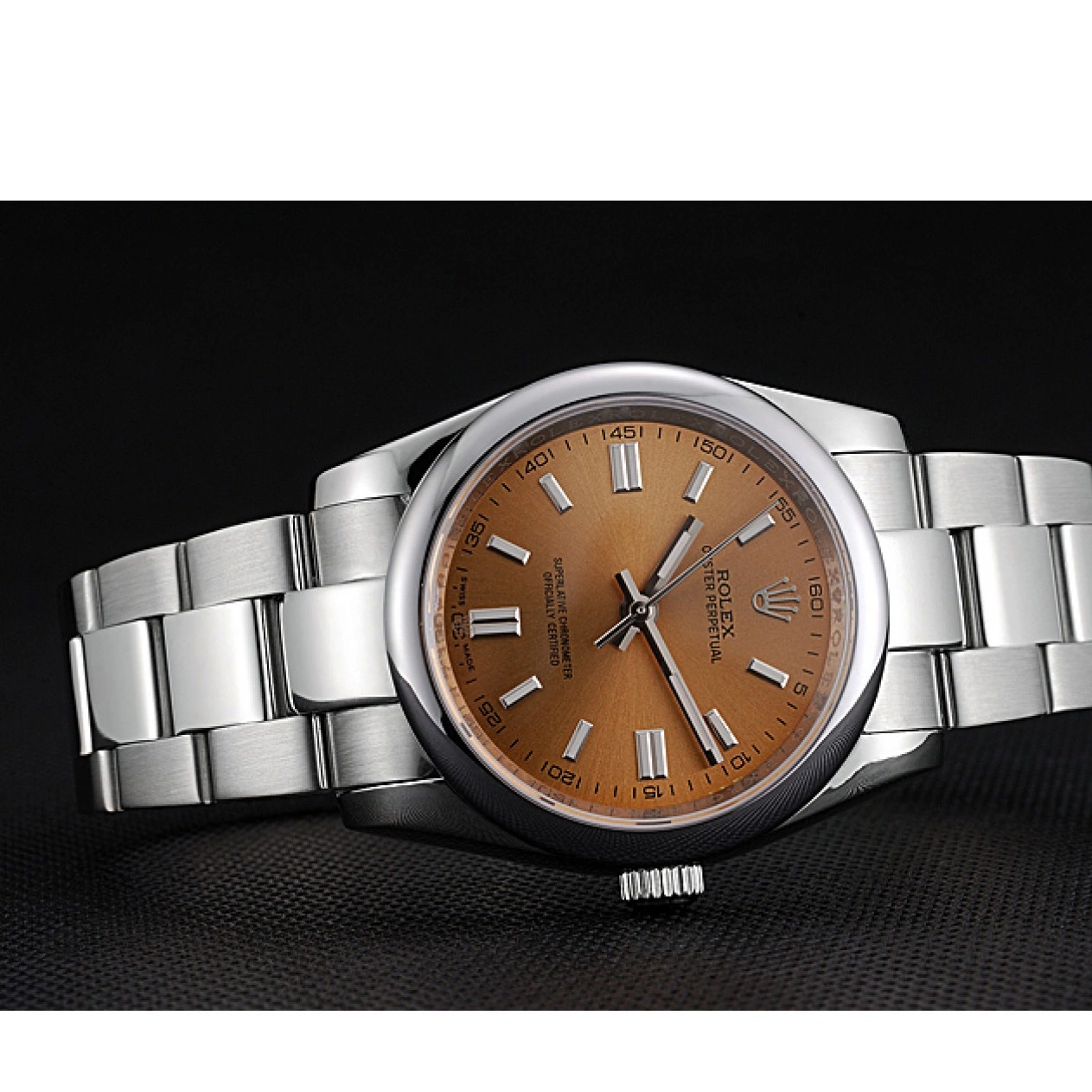 Rolex aaa copy Stainless DateJust 622639 Dial Rolex Bracelet Steel Perpetual Steel Champagne Oyster Stainless Case 0221