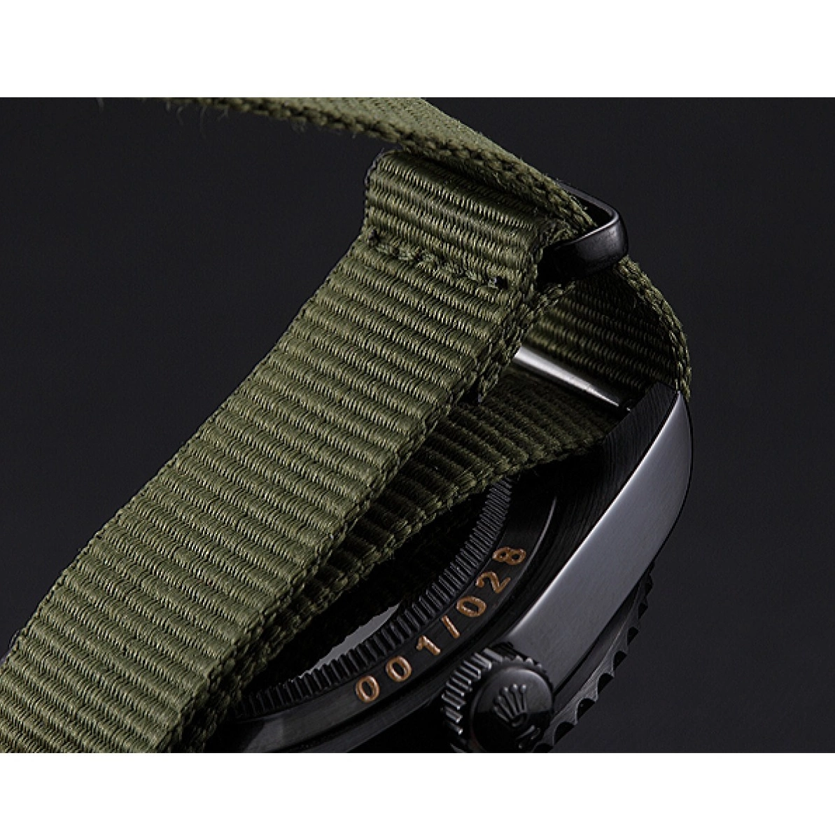 AAA replica watch 621995 Stealth Rolex Olive Submariner 0210