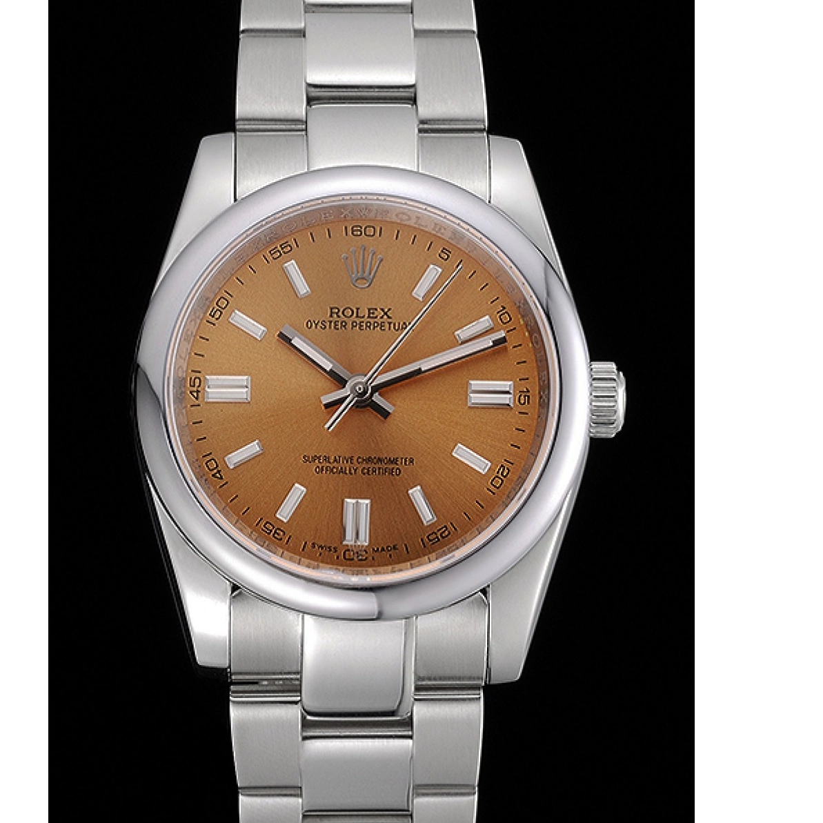 AAA replica watch Champagne Case Bracelet 622639 Steel DateJust Stainless Dial Rolex Stainless Perpetual Steel Oyster 0210