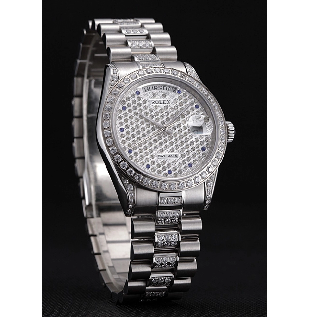 Rolex aaa copy Swiss 621612 Rolex Day-Date Diamonds-srl182 0220