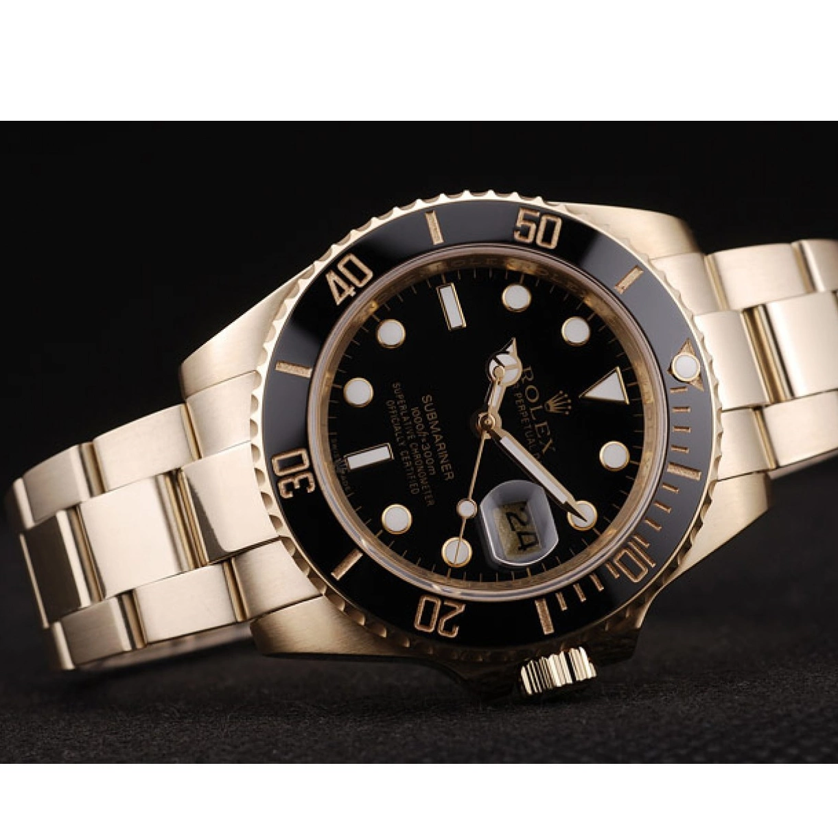 Good copy rolex watches Black 98231 Dial Bezel Submariner Ceramic Black Rolex 0221