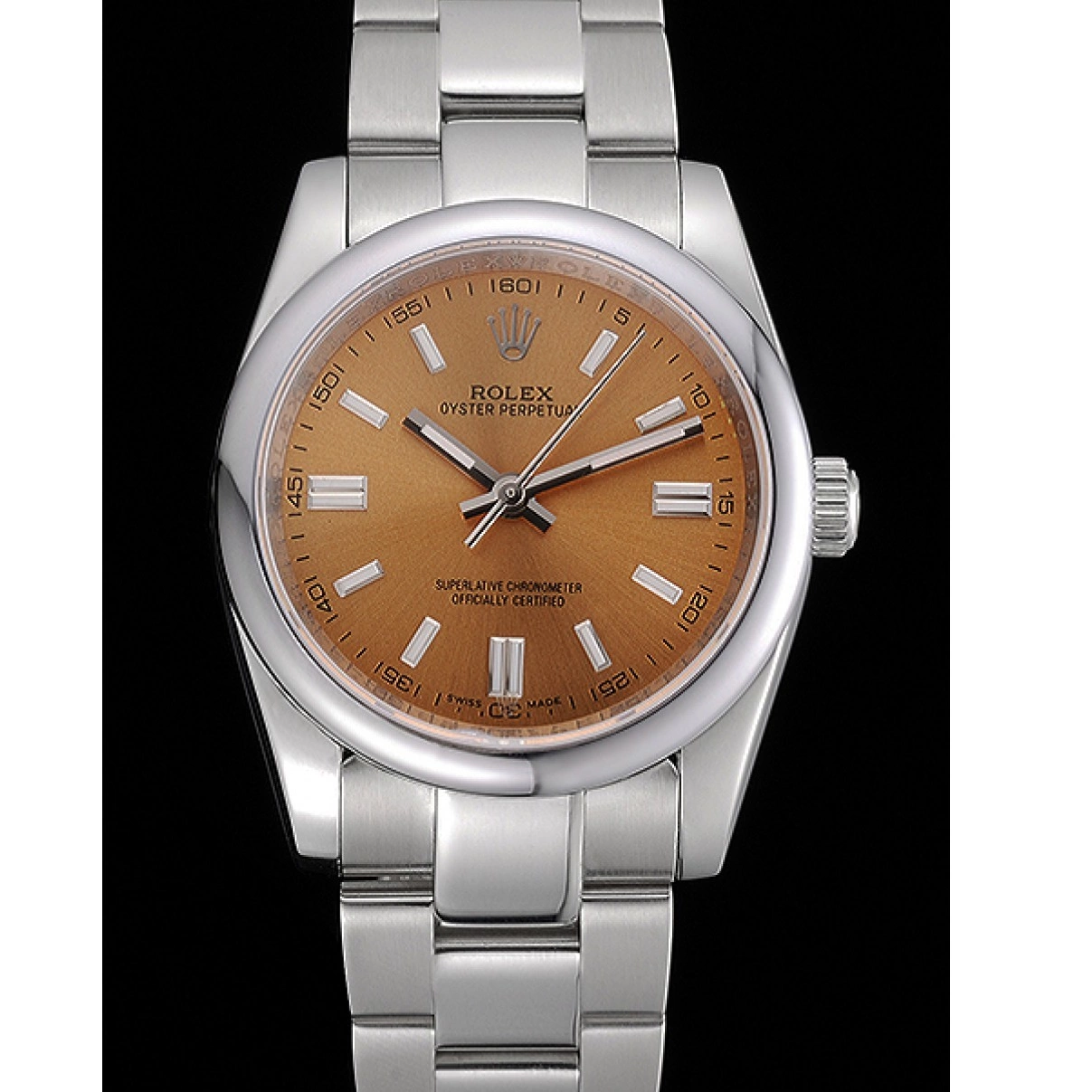 Rolex aaa copy Stainless DateJust 622639 Dial Rolex Bracelet Steel Perpetual Steel Champagne Oyster Stainless Case 0221