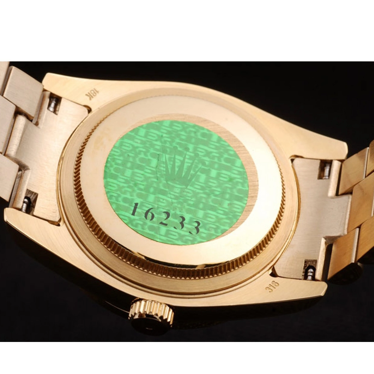 AAA replica watch Rolex Gold Yellow Dial Day-Date 18k Gold Stainless Steel Plated 0221