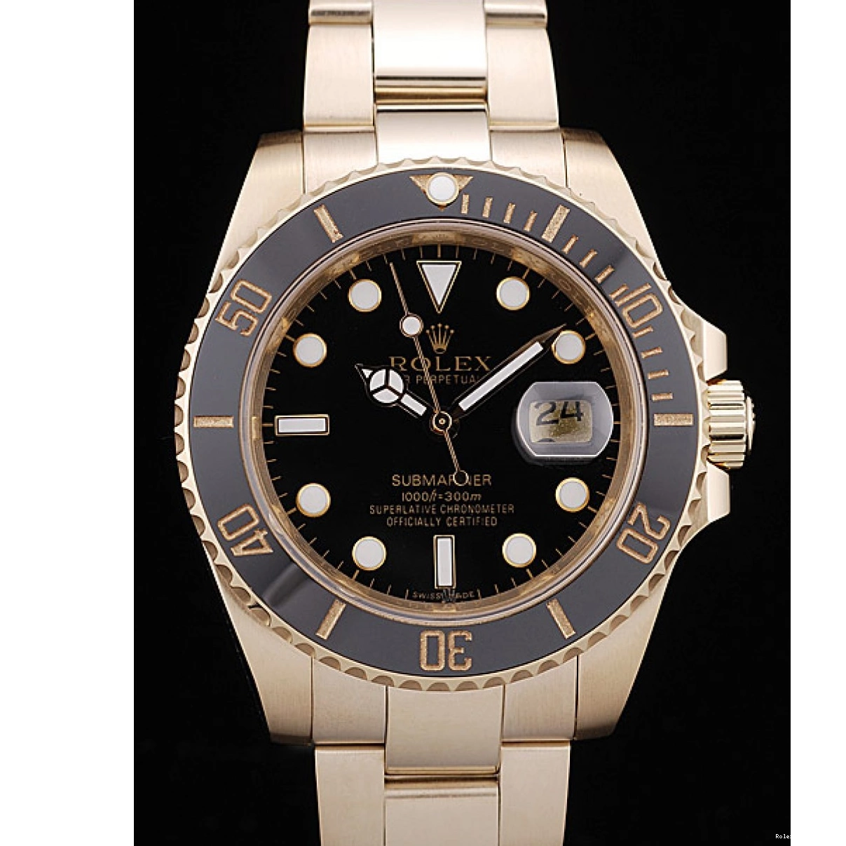 Good copy rolex watches Black 98231 Dial Bezel Submariner Ceramic Black Rolex 0221