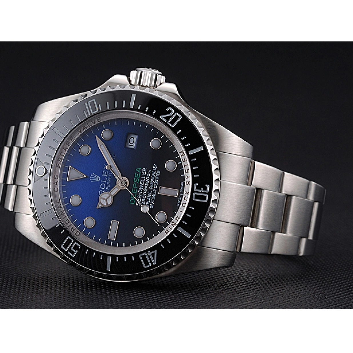 AAA replica watch Steel Black 622847 James Cameron Stainless And Dweller Swiss Case Dial Deepsea Bracelet 0214