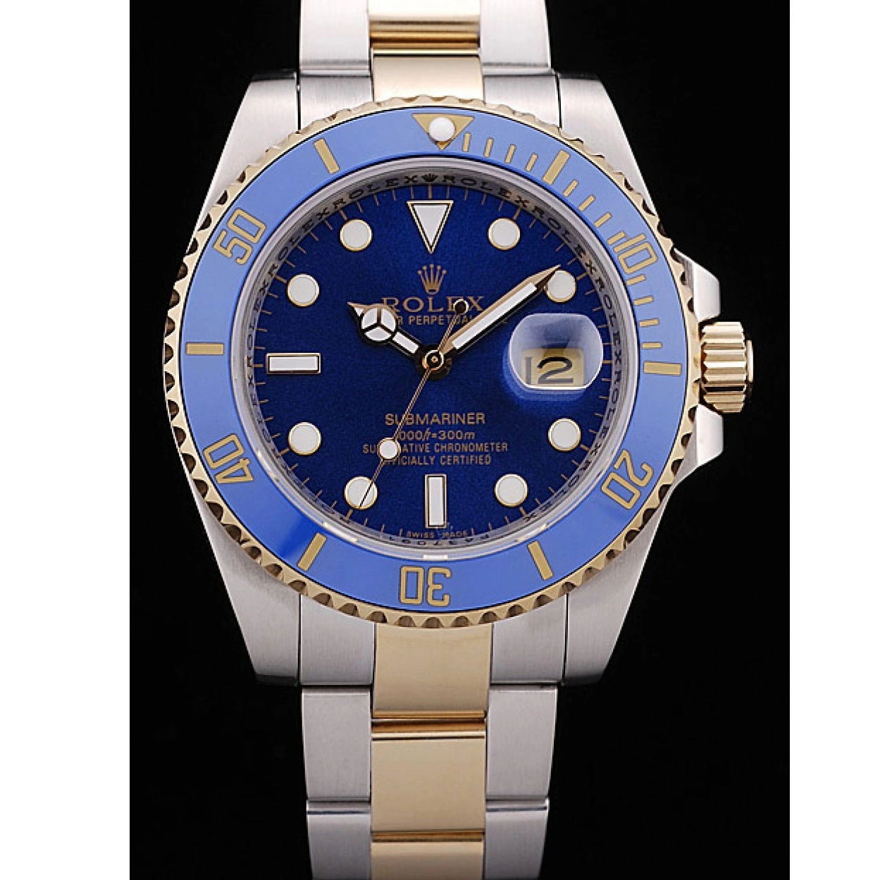 Rolex aaa copy Bezel 98230 Blue Dial Submariner Blue Rolex 0225