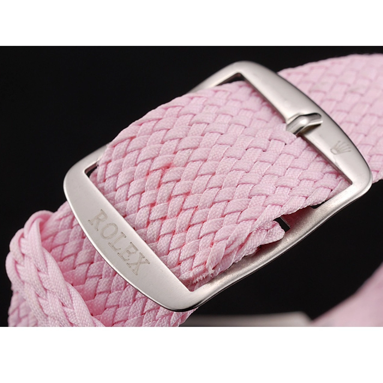 AAA replica watch Pink Bracelet Dial Submariner 1453866 Pink Bezel Rolex Fabric Pink 0219