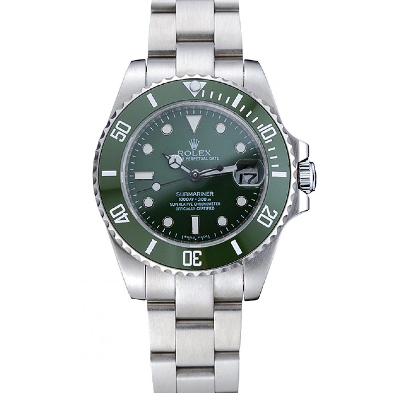 Rolex aaa copy Stainless Green Submariner Bracelet Steel Dial 1454151 Rolex 0217