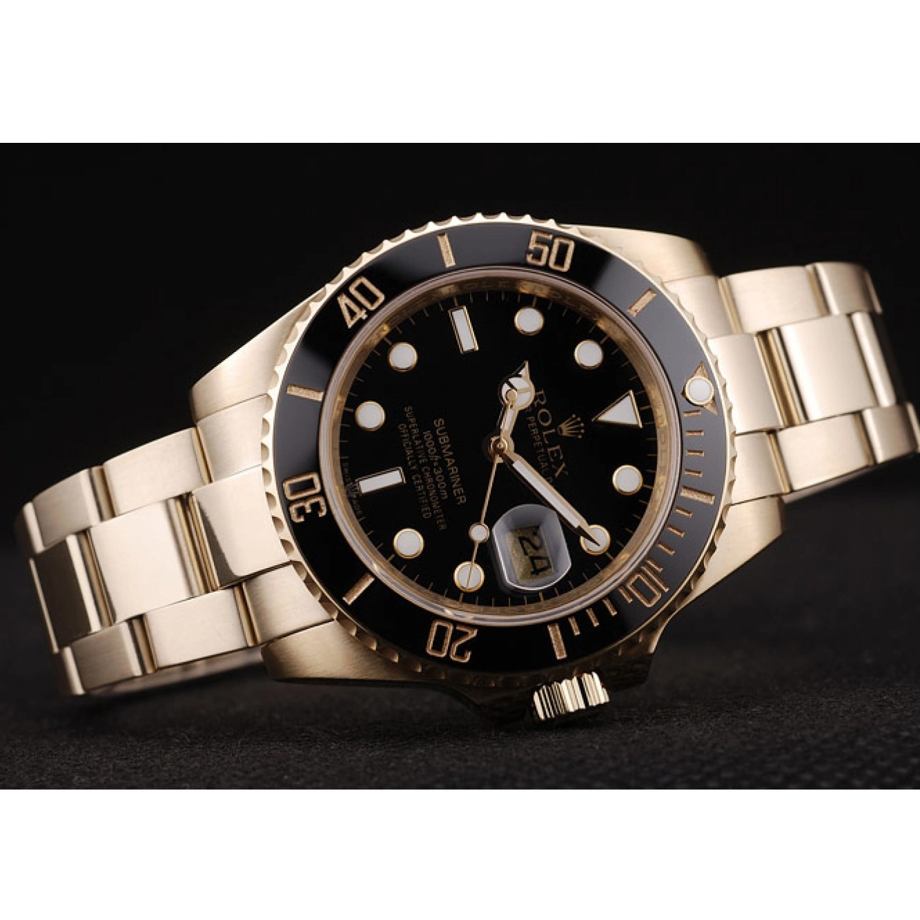 AAA replica watch Rolex Bezel Submariner Black 98231 Dial Ceramic Black 0218