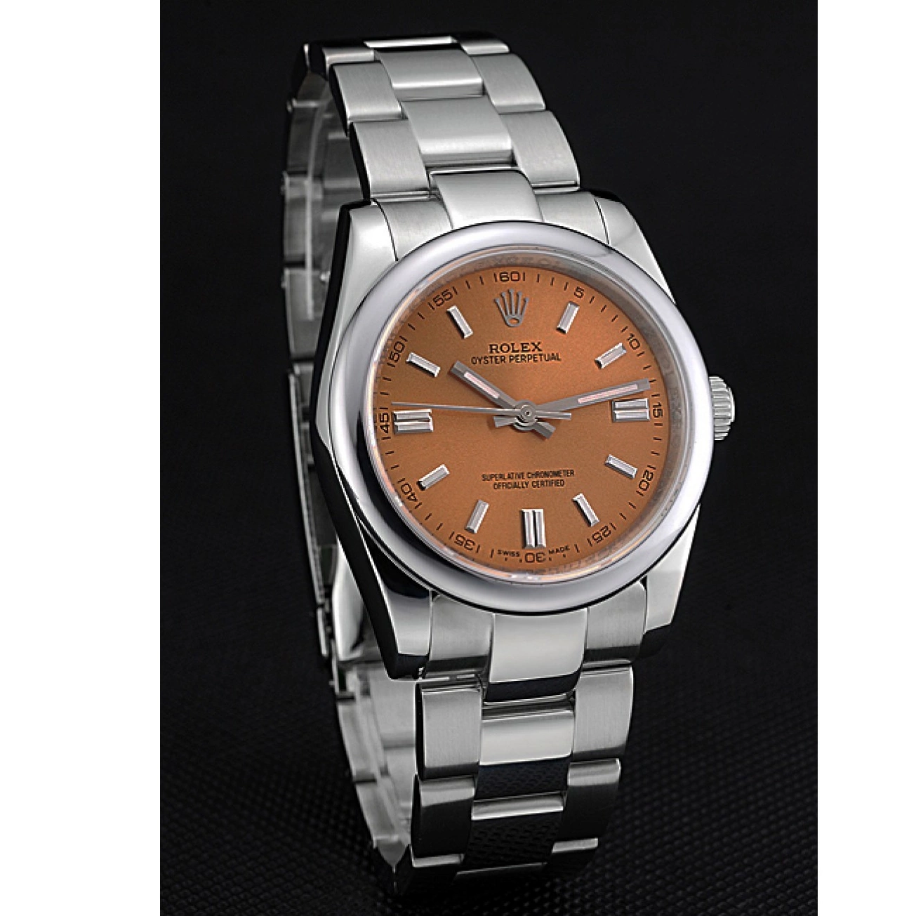 Rolex aaa copy Stainless DateJust 622639 Dial Rolex Bracelet Steel Perpetual Steel Champagne Oyster Stainless Case 0221