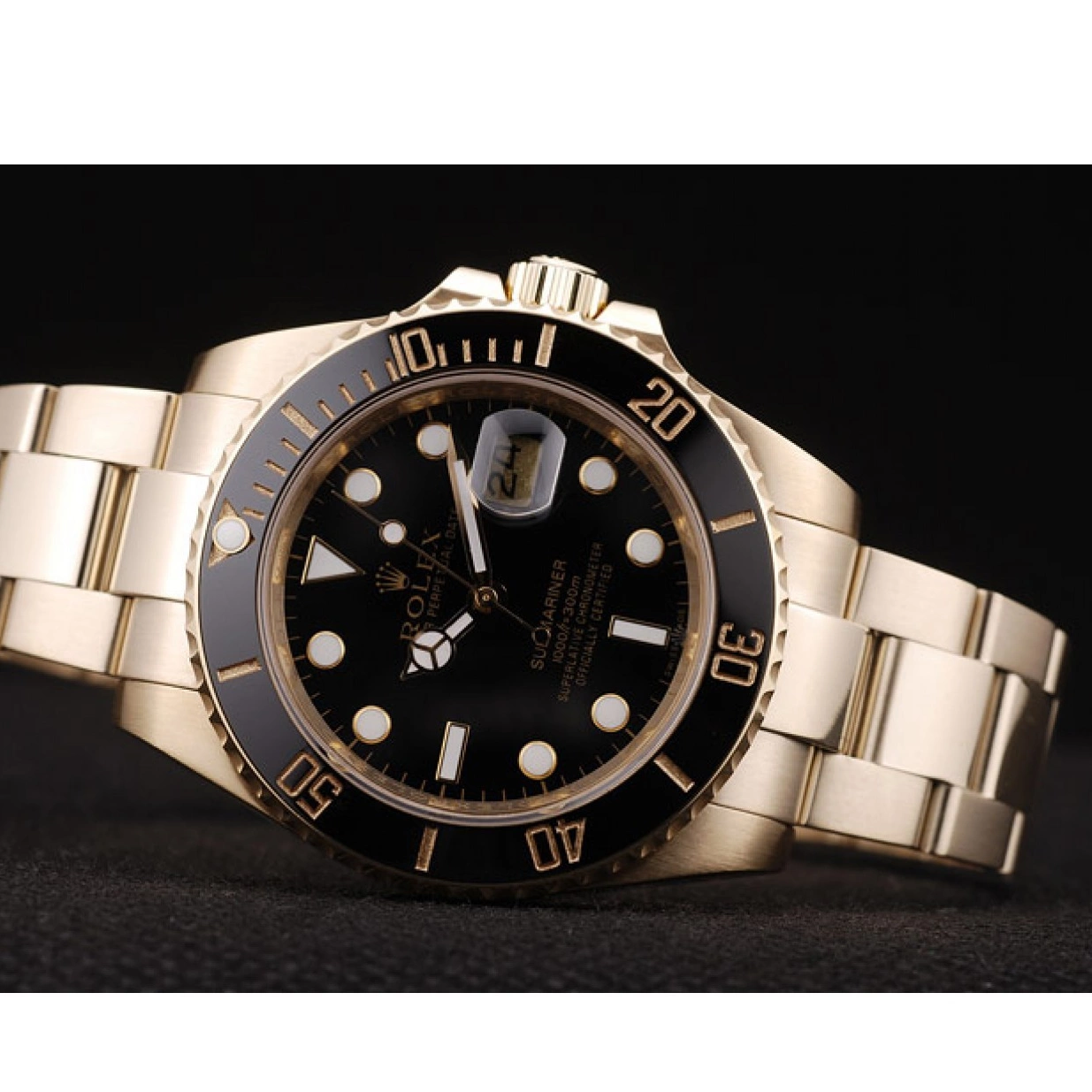 Good copy rolex watches Black 98231 Dial Bezel Submariner Ceramic Black Rolex 0221