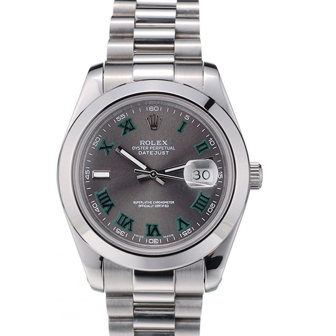 Good copy rolex watches Bezel DateJust Grey 42000 Polished Dial Rolex Stainless Steel Swiss 0223