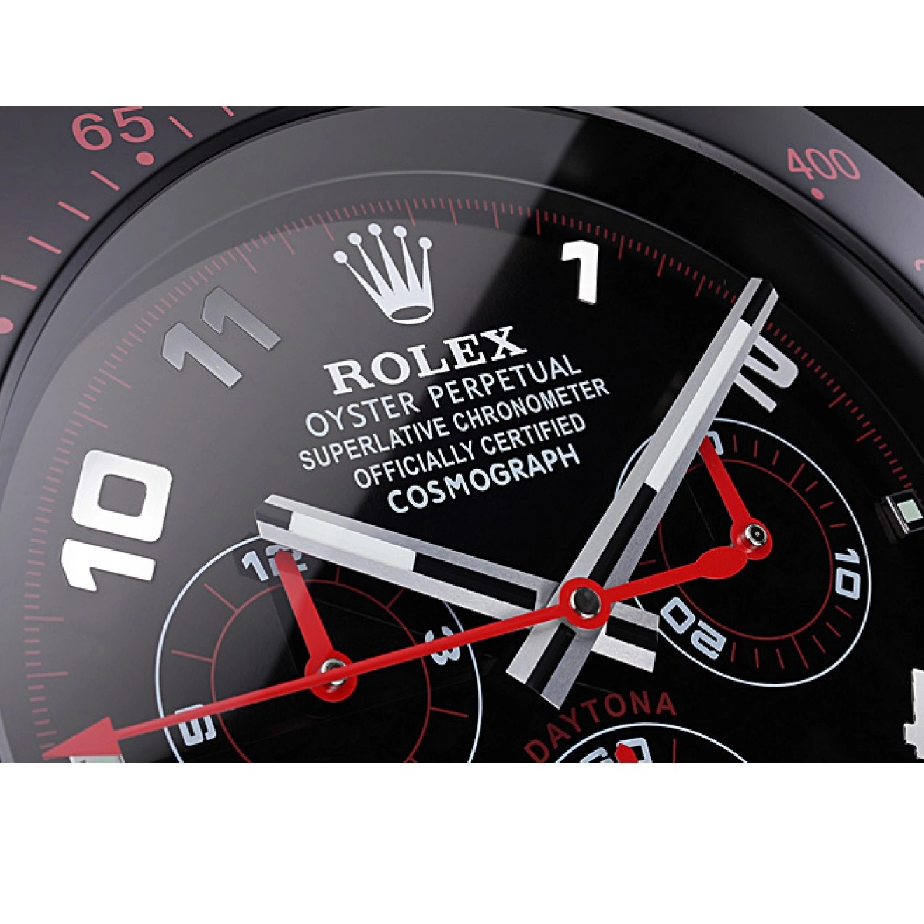 Rolex aaa copy Clock Cosmograph Wall Daytona Black-Red Rolex 621908 0223