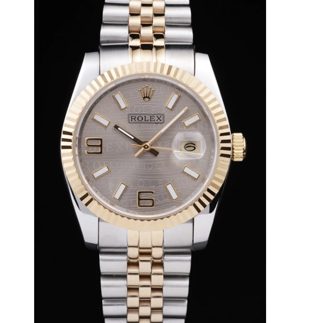 Good copy rolex watches Dial Stainless Silver Rolex Plated 18k 98085 Gold Tone DateJust Two Steel 0212