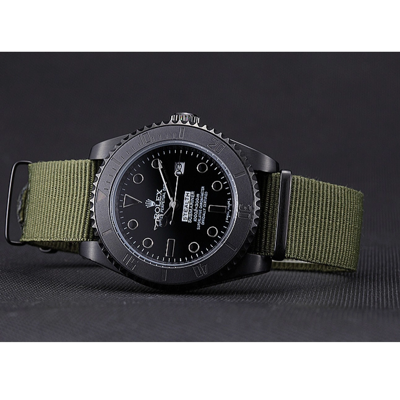 AAA replica watch 621995 Stealth Rolex Olive Submariner 0210