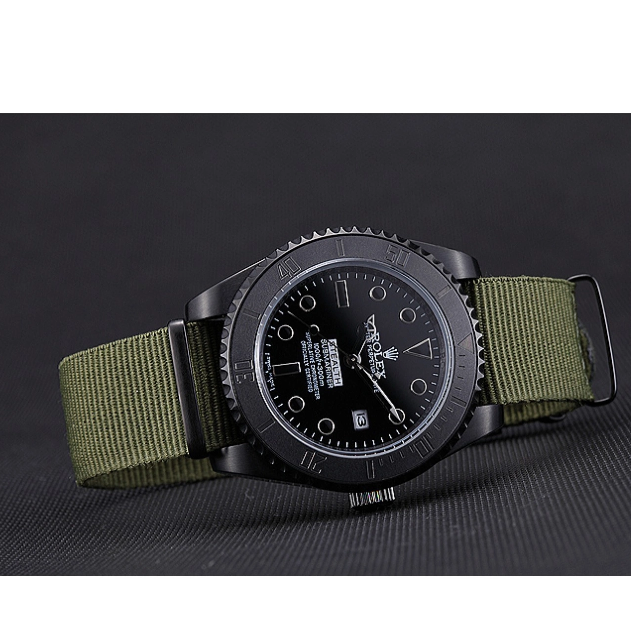 AAA replica watch 621995 Stealth Rolex Olive Submariner 0210