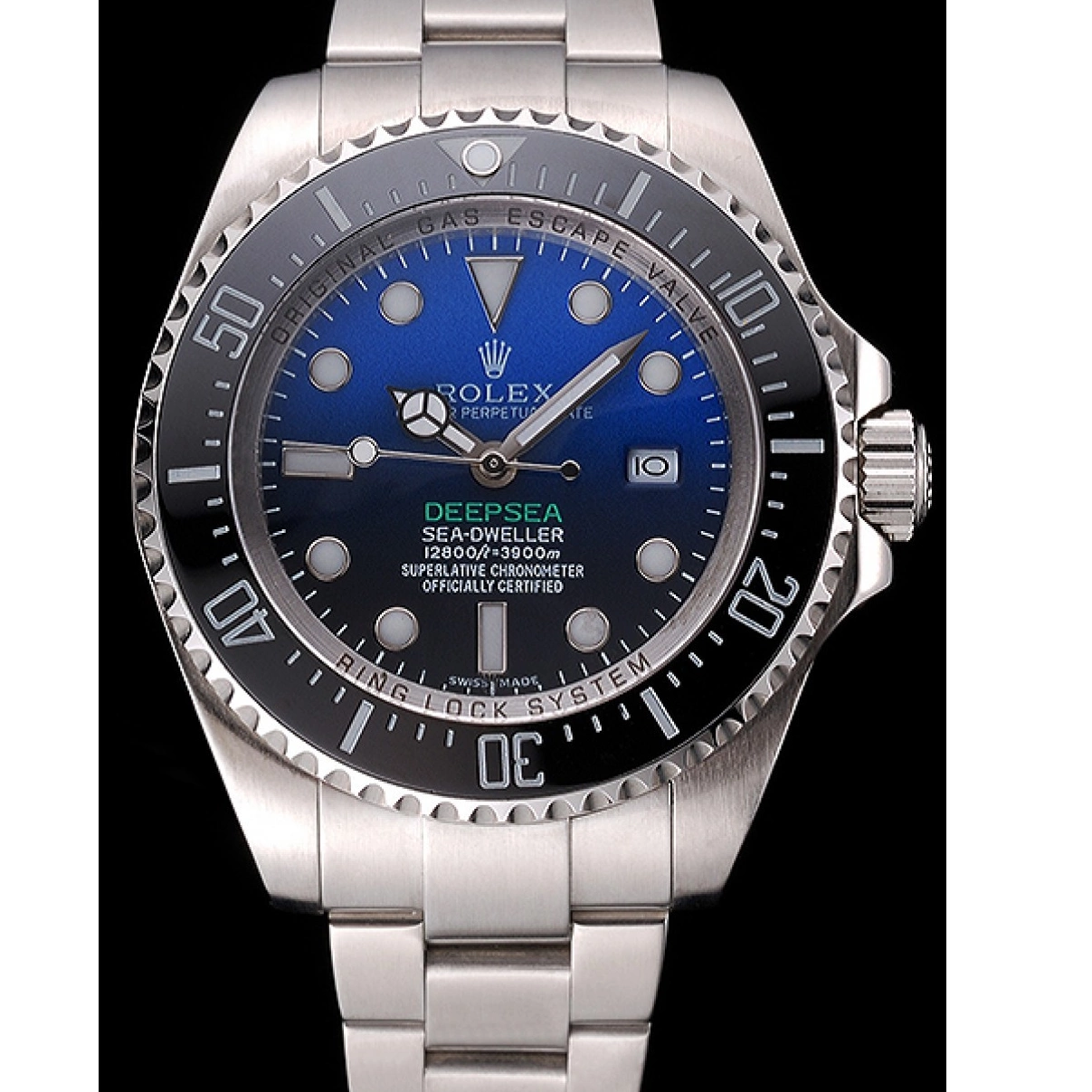 AAA replica watch Steel Black 622847 James Cameron Stainless And Dweller Swiss Case Dial Deepsea Bracelet 0214