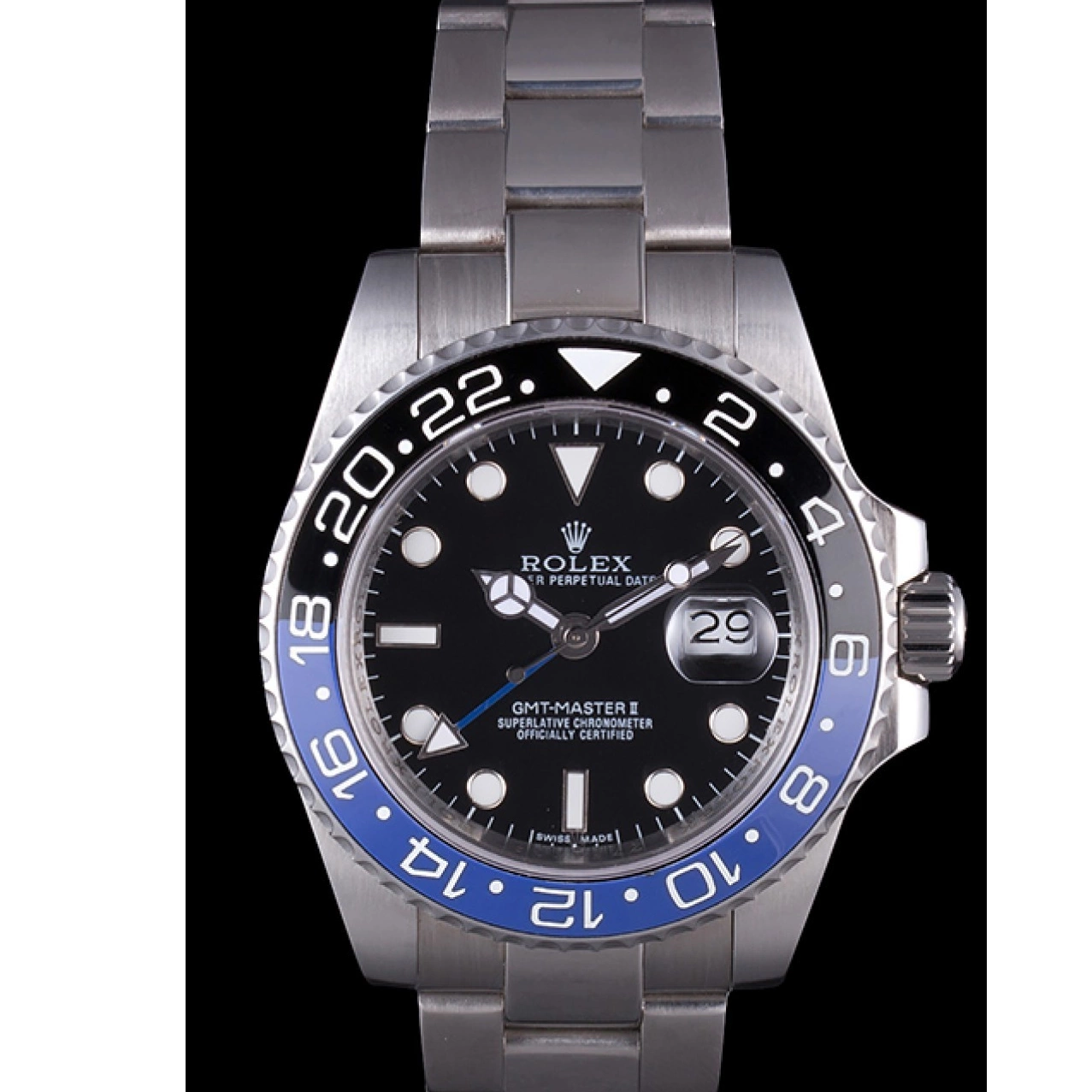 Rolex copies cheap Brushed Collection Stainless Steel Master 621492 Rolex Oyster GMT II Band 0221