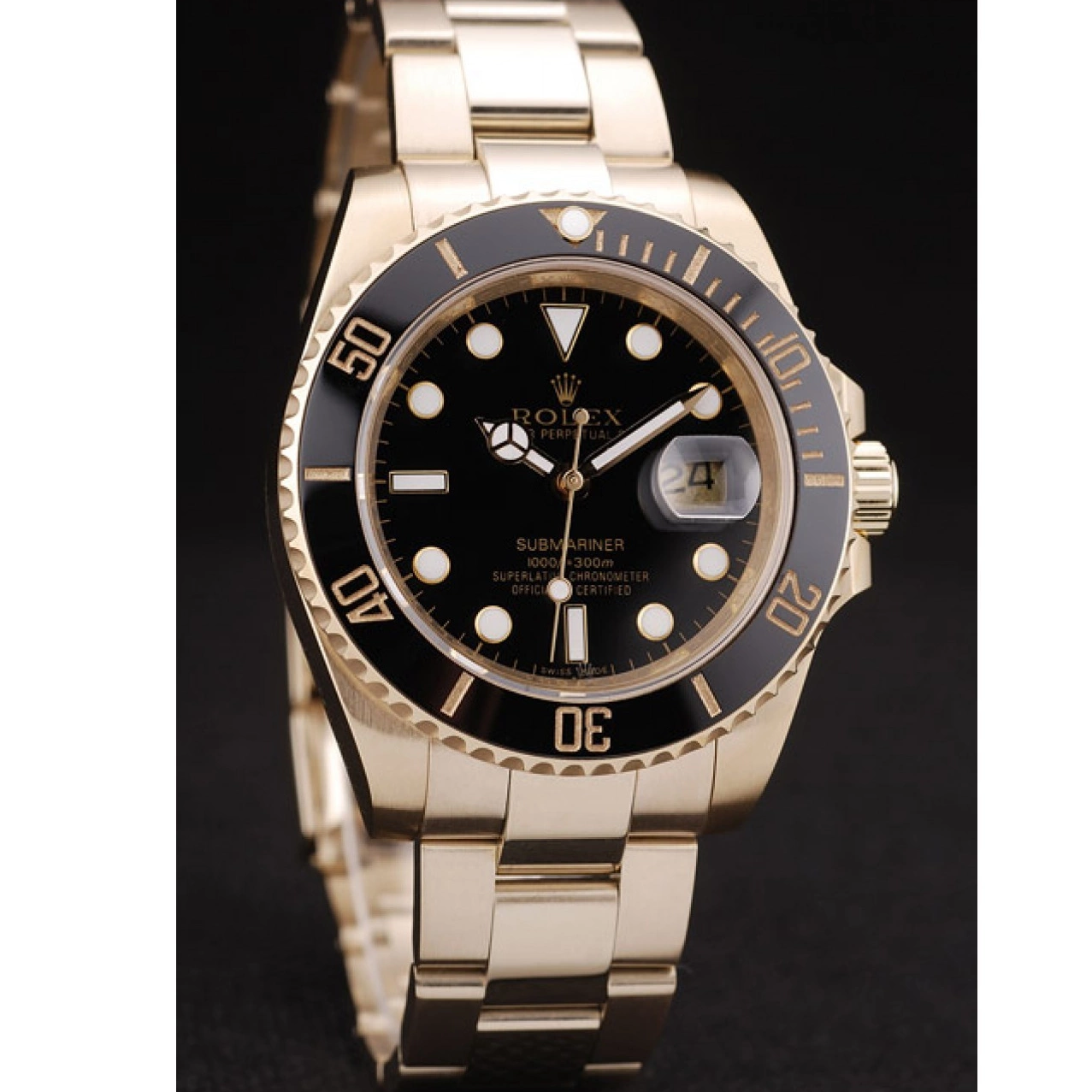 AAA replica watch Rolex Bezel Submariner Black 98231 Dial Ceramic Black 0218