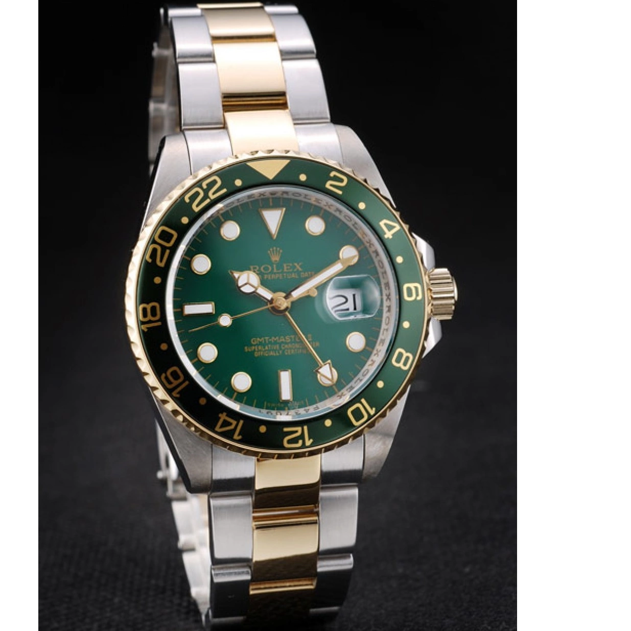 Rolex copies cheap Watch Dial Green Master Rolex Ceramic Green GMT Bezel II 0217