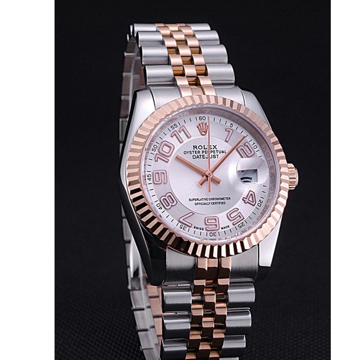 Rolex aaa copy Bracelet Dial 622544 Gold Steel and DateJust Stainless Rolex White 0305